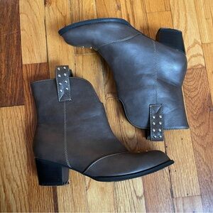 Studded heeled Ankle Boots